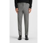 BOSS Slim-fit trousers in micro-patterned virgin wool - Style C-Genius-253, 50551584 Silver 38R