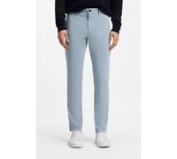 BOSS Slim-fit trousers in overdyed stretch satin - Style Chino_slim, 50510933 Light Blue 32/34