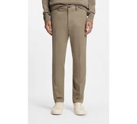 BOSS Slim-fit trousers in stretch-cotton twill - Style H-Kaiton1, 50563631 Light Brown 31/34