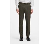 BOSS Slim-fit trousers in virgin wool and linen - Style C-Genius-263, 50567526 Dark Green 42R