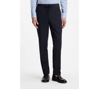 BOSS Slim-fit trousers in virgin wool and silk - Style L-Gee-DS-LP-253, 50566404 Dark Blue 36R