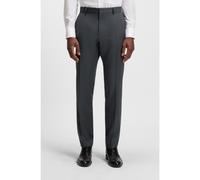 BOSS Slim-fit trousers in virgin-wool serge - Style H-Genius-B1, 50469174 Dark Grey 28R