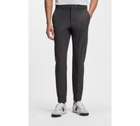 BOSS Slim-fit trousers in water-repellent stretch fabric - Style T_Commuter-Slim, 50534303 Dark Grey 28R