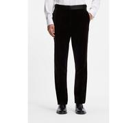 BOSS Slim-fit tuxedo trousers in cotton velvet - Style H-Genius-Tux-244, 50527948 Dark Brown 32R