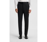 BOSS Slim-fit tuxedo trousers in virgin-wool serge - Style H-Genius-Tux-B1, 50469186 Black 30S
