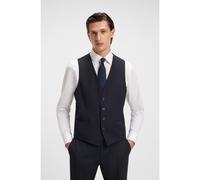 BOSS Slim-fit waistcoat in a virgin-wool blend - Style H-Huge-VS-MM-C-224, 50482736 Dark Blue 46R
