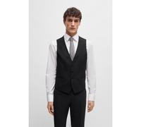 BOSS Slim-fit waistcoat in stretch virgin wool - Style H-Huge-Vest-MM-224, 50479995 Dark Grey 44R