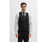 BOSS Slim-fit waistcoat in stretch wool - Style H-Huge-Vest-MM-224, 50479995 Dark Grey 36R