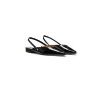 BOSS Slingback ballerina pumps in leather - Style Charlize_SLB10_AB, 50548541 Black 6
