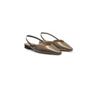 BOSS Slingback ballerina pumps in leather - Style Charlize_SLB10_AB, 50548541 Light Brown 9