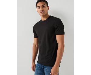 BOSS Small Left Chest Logo T-Shirt, Black, Size 3Xl, Men Black