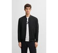 BOSS Softshell bomber jacket in four-way stretch crinkle fabric - Style Oneth, 50537058 Black 42R