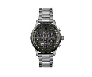 BOSS Solar Chronograph Quartz Watch for Men with Leather or Stainless Steel Strap