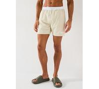 BOSS Starfish Swim Shorts - Beige/White, Open White, Size Xl, Men Open White