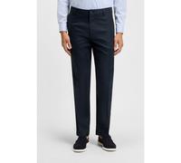 BOSS Straight-fit trousers in linen - Style C-Kent-GW-P, 50561800 Dark Blue 30/32