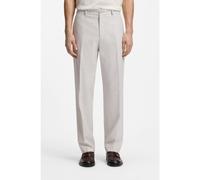 BOSS Straight-fit trousers in virgin wool and cotton - Style C-Piero-263, 50567567 Natural 30R