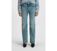 BOSS Straight-leg jeans in emerald-cast rigid denim - Style C_ADA HR WRK, 50548437 Light Blue 29/30