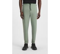 BOSS Stretch-cotton-blend tracksuit bottoms with logo patch - Style Hadiko Rib, 50537198 Light Green L