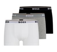 BOSS Stretch Cotton Boxer Shorts Pack Of Three 50475274 White Multi