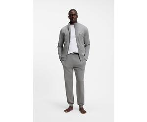 BOSS Stretch-cotton loungewear set with logo print - Style 365 Long Set, 50566976 Light Grey M