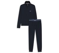 BOSS Stretch-cotton loungewear tracksuit with logos - Style 365 Long Set, 50554873 Dark Blue XXL
