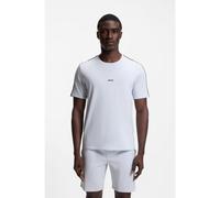 BOSS Stretch-cotton pyjama T-shirt with signature-stripe tape - Style Unique T-Shirt, 50545930 Light Purple S