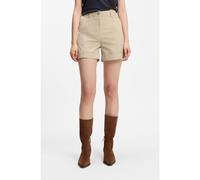 BOSS Stretch-cotton shorts with turn-up hems - Style C_Tanessa-D, 50556391 Light Beige 14