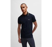 BOSS Stretch-cotton slim-fit polo shirt with branding - Style Paul, 50506193 Dark Blue XS
