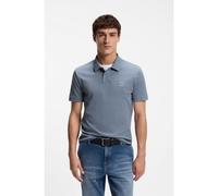 BOSS Stretch-cotton slim-fit polo shirt with logo patch - Style Passenger, 50507803 Blue S