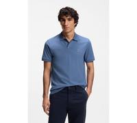 BOSS Stretch-cotton slim-fit polo shirt with logo patch - Style Passenger, 50507803 Blue XXL