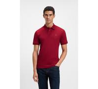 BOSS Stretch-cotton slim-fit polo shirt with logo patch - Style Passenger, 50507803 Red XXL
