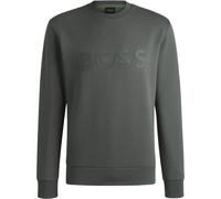 BOSS Mens Cotton Logo Sweatshirt Long Sleeve Dark Grey L