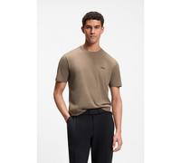 BOSS Contrast Logo Stretch-Cotton T-Shirt Green