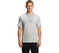 BOSS Stretch-cotton T-shirt with contrast logo (Light/Pastel Grey, XXL)