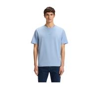 BOSS Stretch-cotton T-shirt with Contrast Logo (Open Blue, S)