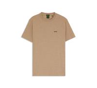 BOSS Stretch-cotton T-shirt with contrast logo - Style Tee, 50506373 Beige L