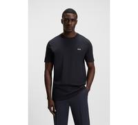 BOSS Stretch-cotton T-shirt with contrast logo - Style Tee, 50506373 Dark Blue 5XL
