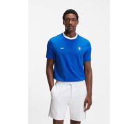 BOSS Stretch-cotton T-shirt with country flag and logo - Style TS_BB BC Lux Tee, 50562134 Italy XL