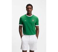 BOSS Stretch-cotton T-shirt with country flag and logo - Style TS_BB BC Lux Tee, 50562134 Mexico M