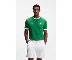 BOSS Stretch-cotton T-shirt with country flag and logo - Style TS_BB BC Lux Tee, 50562134 Mexico M