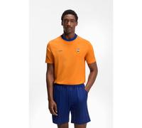 BOSS Stretch-cotton T-shirt with country flag and logo - Style TS_BB BC Lux Tee, 50562134 Netherlands L