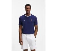BOSS Stretch-cotton T-shirt with country flag and logo - Style TS_BB BC Lux Tee, 50562134 USA L