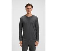 BOSS Stretch-cotton T-shirt with embroidered logo - Style Mix&Match LS-Shirt R, 50515389 Dark Grey XXL