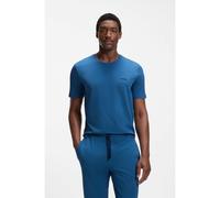 BOSS Stretch-cotton T-shirt with embroidered logo - Style Mix&Match T-Shirt R, 50515312 Blue M