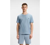 BOSS Stretch-cotton T-shirt with embroidered logo - Style Mix&Match T-Shirt R, 50515312 Light Blue L