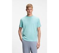 BOSS Stretch-cotton T-shirt with jacquard tape - Style TS_Union Tape, 50564121 Light Blue M
