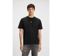 BOSS Relaxed-fit T-shirt in stretch cotton with logo print - Style TChup, 50473278 Black XS