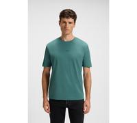 BOSS Stretch-cotton T-shirt with logo print - Style TChup, 50473278 Green L