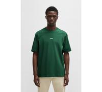 BOSS Stretch-cotton T-shirt with logo print - Style TChup, 50473278 Green L