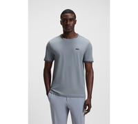 BOSS Stretch-cotton T-shirt with stripes and logo - Style Taul, 50521245 Grey 6XL